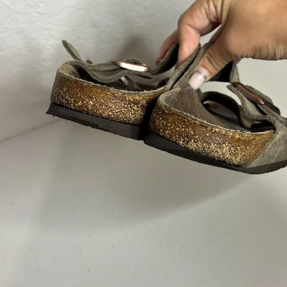 Birkenstock Arizona Grey Suede Sandals Size 40